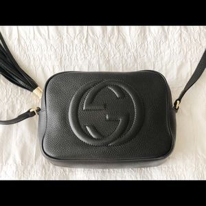 GUCCI Disco Black Crossbody Handbag